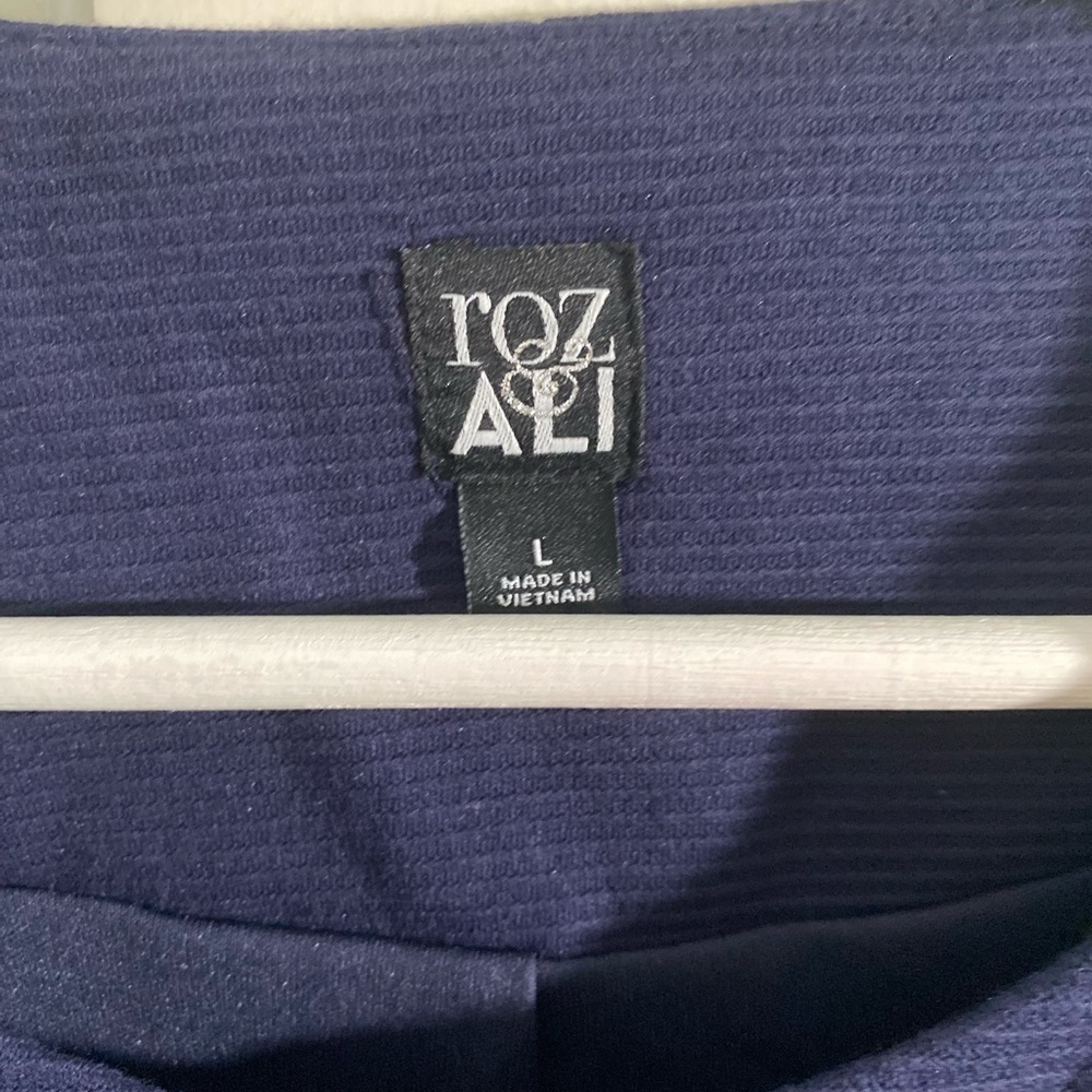 Roz & Ali Navy Suit Jacket SIZE LARGE - Picture 2 of 5